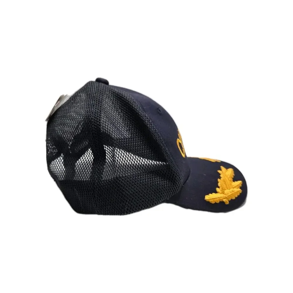 Broner Boating Captain Baseball Cap Men Navy Yellow Embroidered Snapback Hat NWT